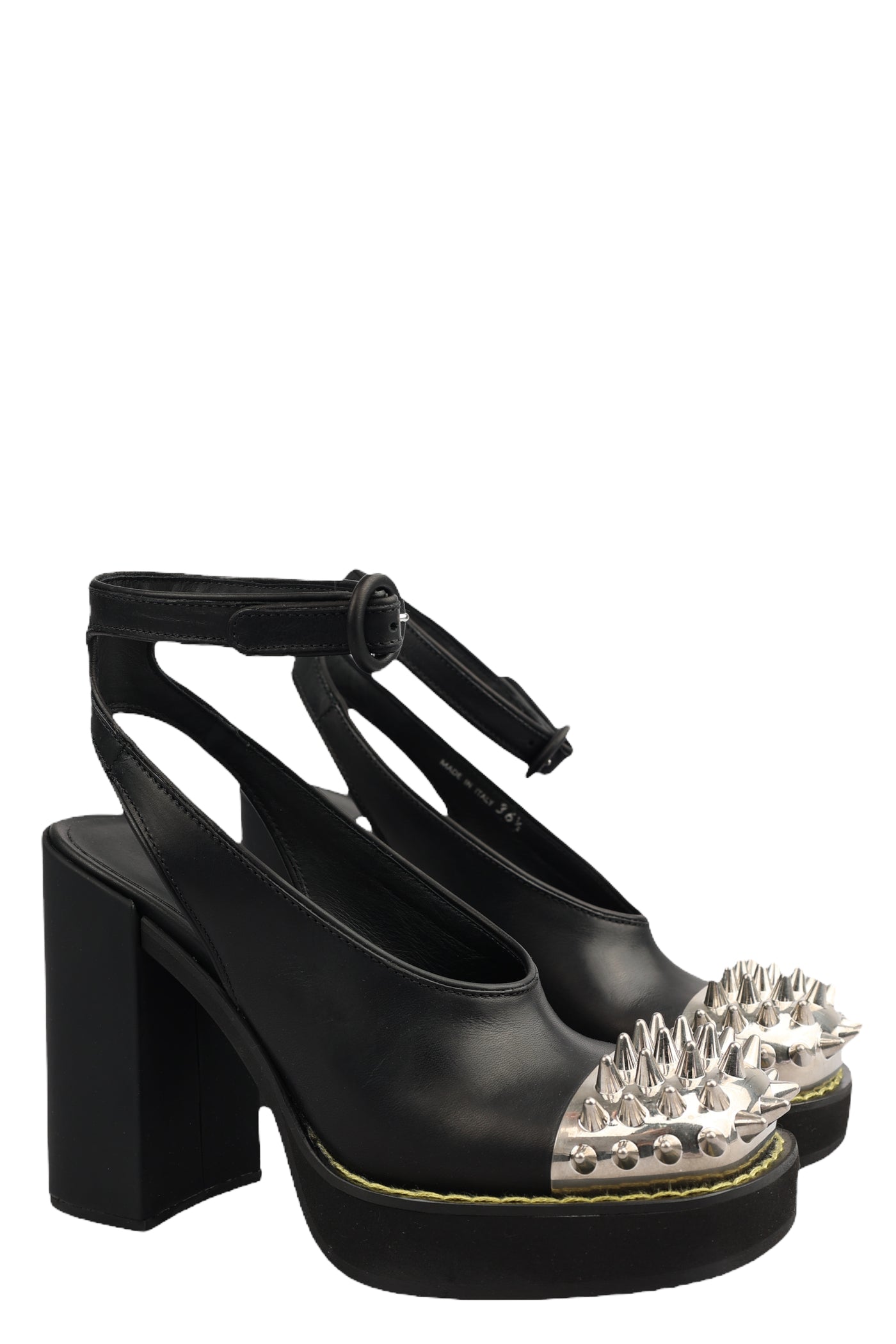 MIU MIU LEATHER HEELS SHOES