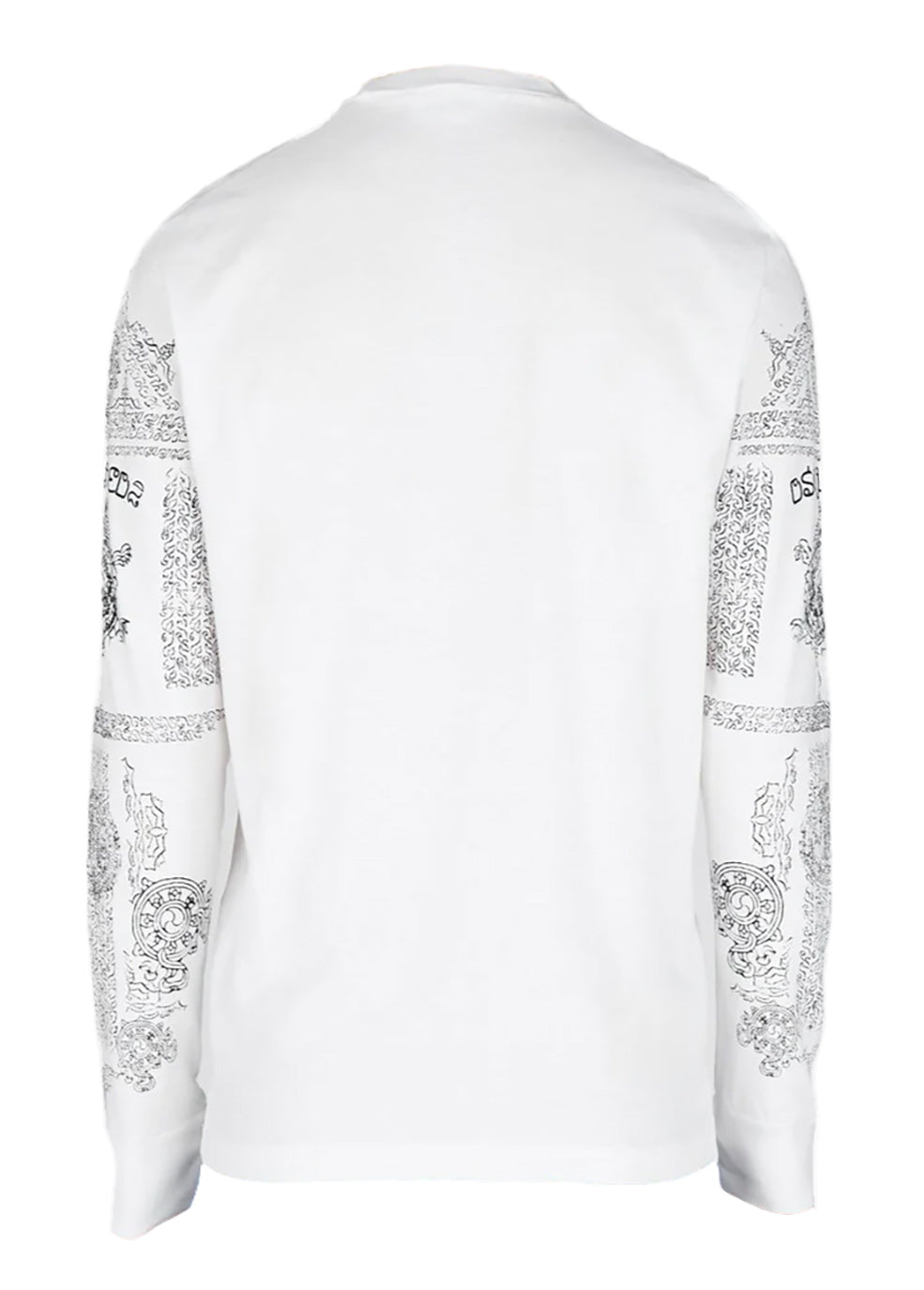 DSQUARED2 WHITE LONG SLEEVE T-SHIRT