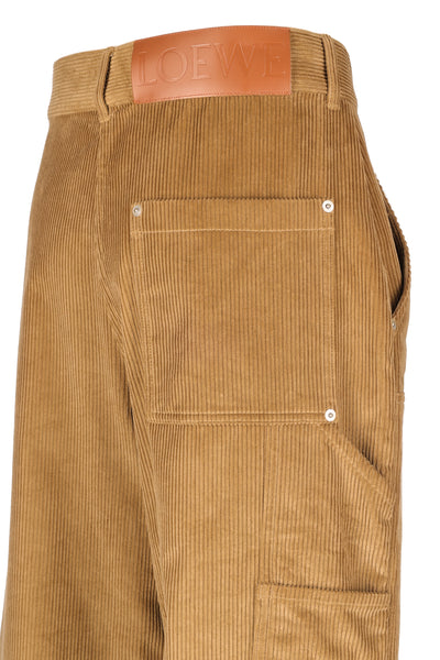 LOEWE CORDUROY PATCH TROUSERS