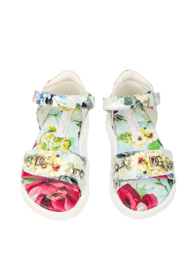 DOLCE & GABBANA KIDS LEATHER SANDALS