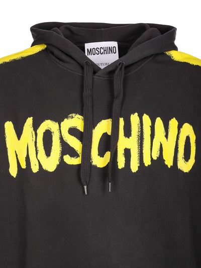 MOSCHINO BLACK HOODED SWEATSHIRT