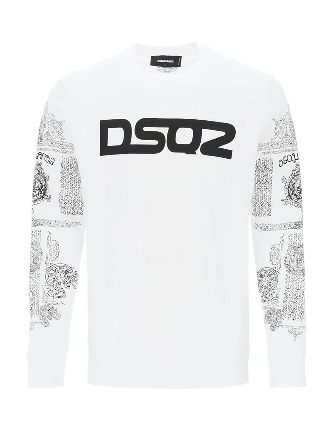 DSQUARED2 WHITE LONG SLEEVE T-SHIRT