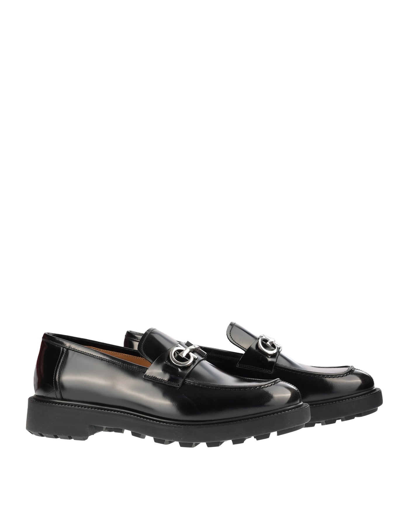 SALVATORE FERRAGAMO BLACK LOAFERS 