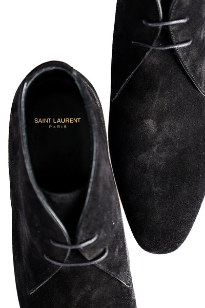 SAINT LAURENT LEATHER ANKLE BOOTS