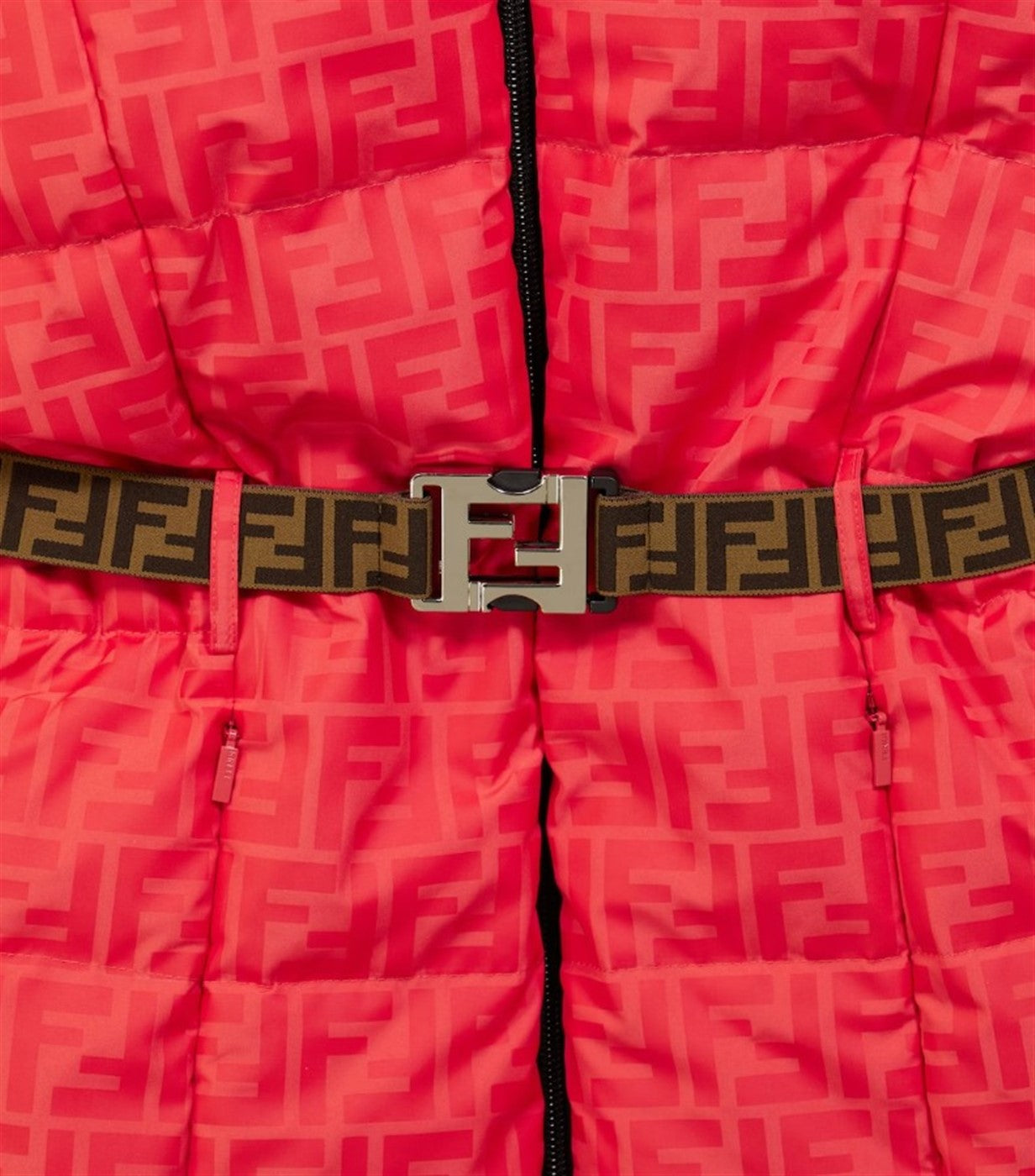 FENDI KIDS DOWN PADDED REVERSIBLE SKI JACKET