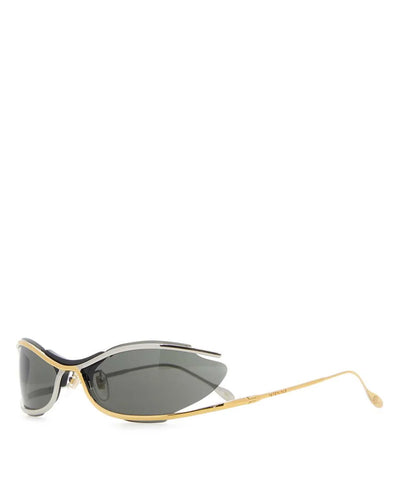 GUCCI TWO TONE OVAL FRAME SUNGLASSES