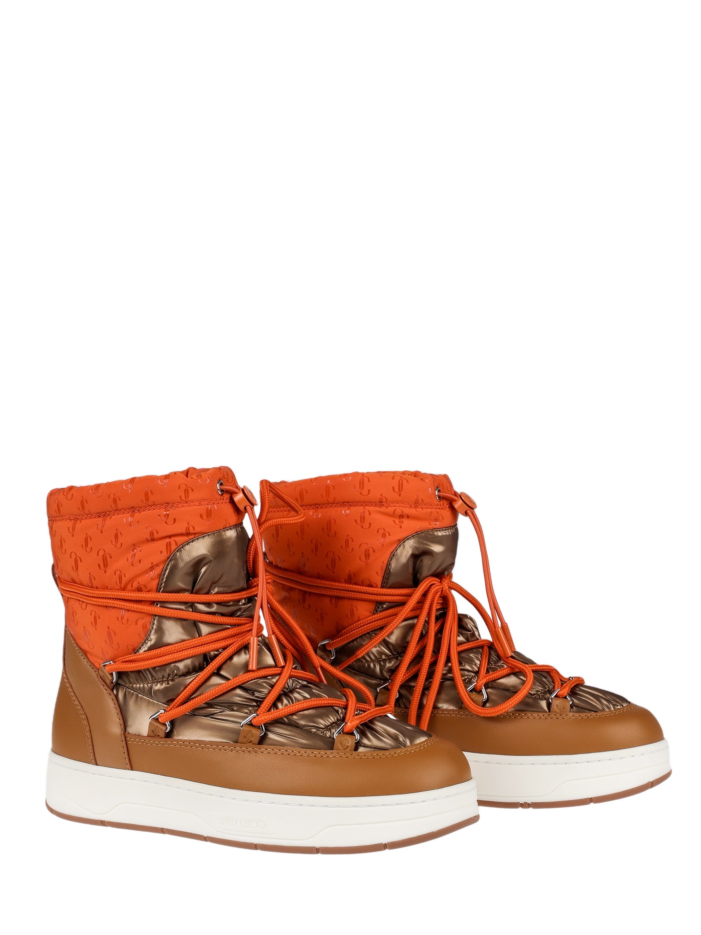 JIMMY CHOO LEATHER SNOW BOOTS