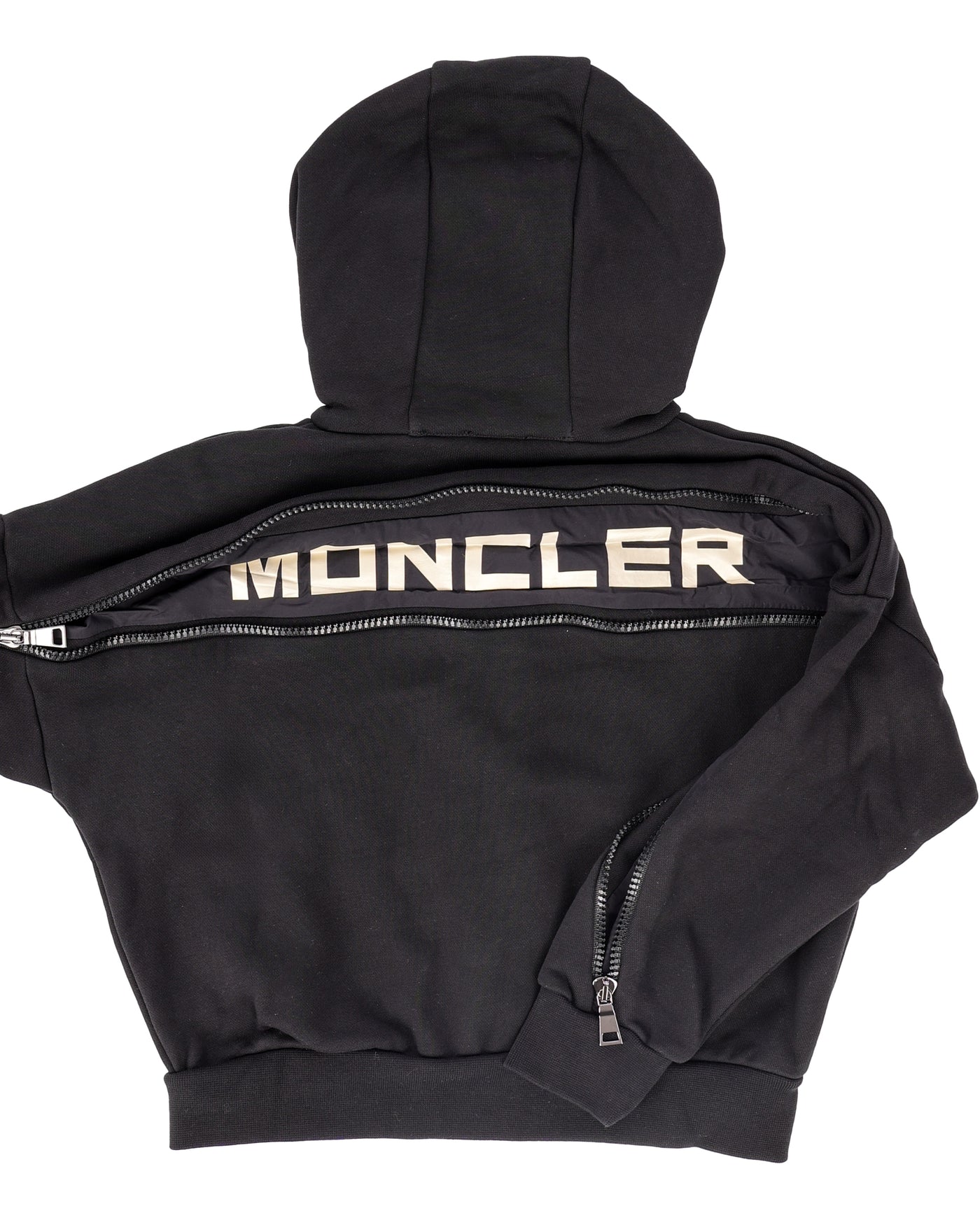 MONCLER KIDS SWEATSHIRTS WITH ZIP AND HOOD