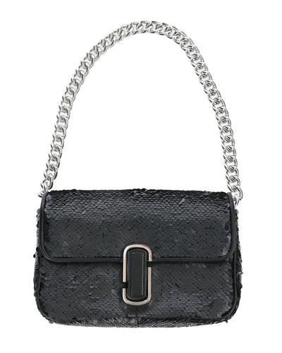 MARC JACOBS THE J MARC SHOULDER BAG WITH BLACK SEQUINS