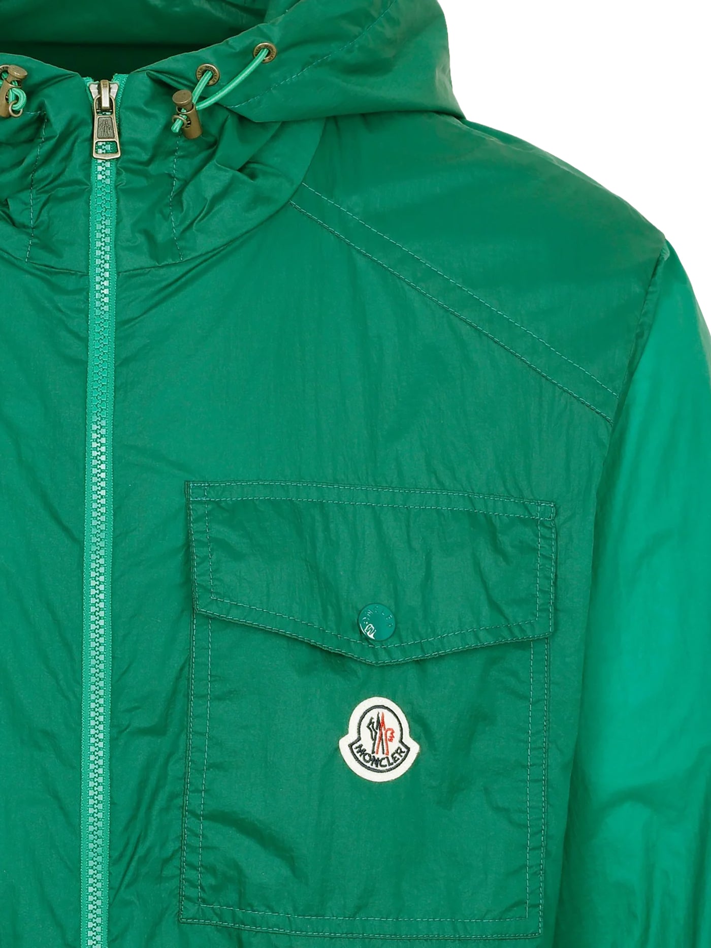 MONCLER SAMAKAR GREEN NYLON JACKET 