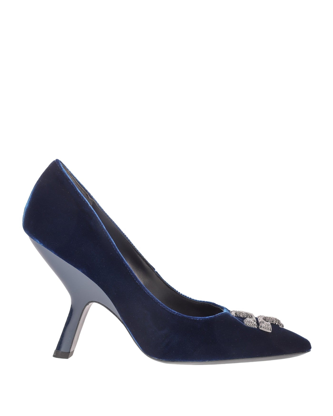 TORY BURCH BLUE VELVET PUMPS 