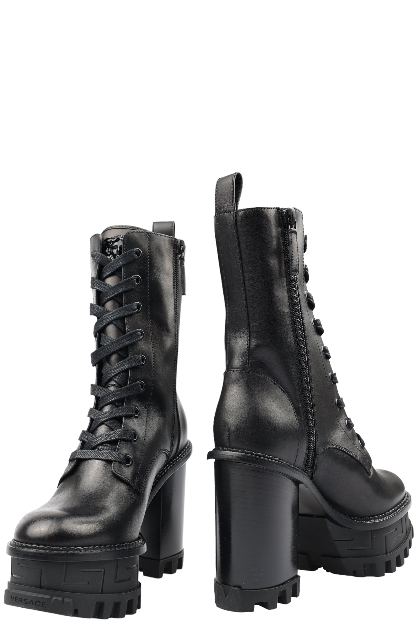 VERSACE LEATHER BOOTS