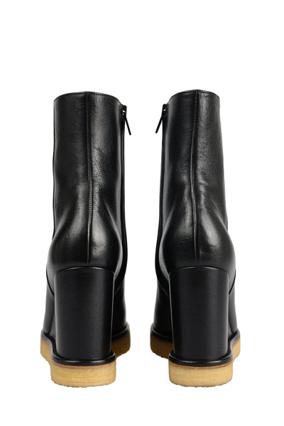 CELINE LEATHER ANKLE BOOTS