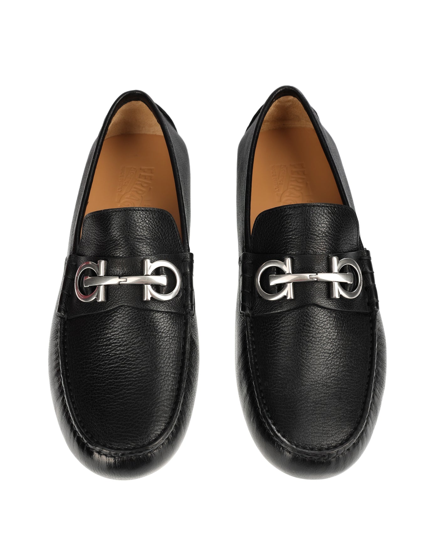 SALVATORE FERRAGAMO DRIVERS MOCCASINS WITH GANCINI ORNAMENT