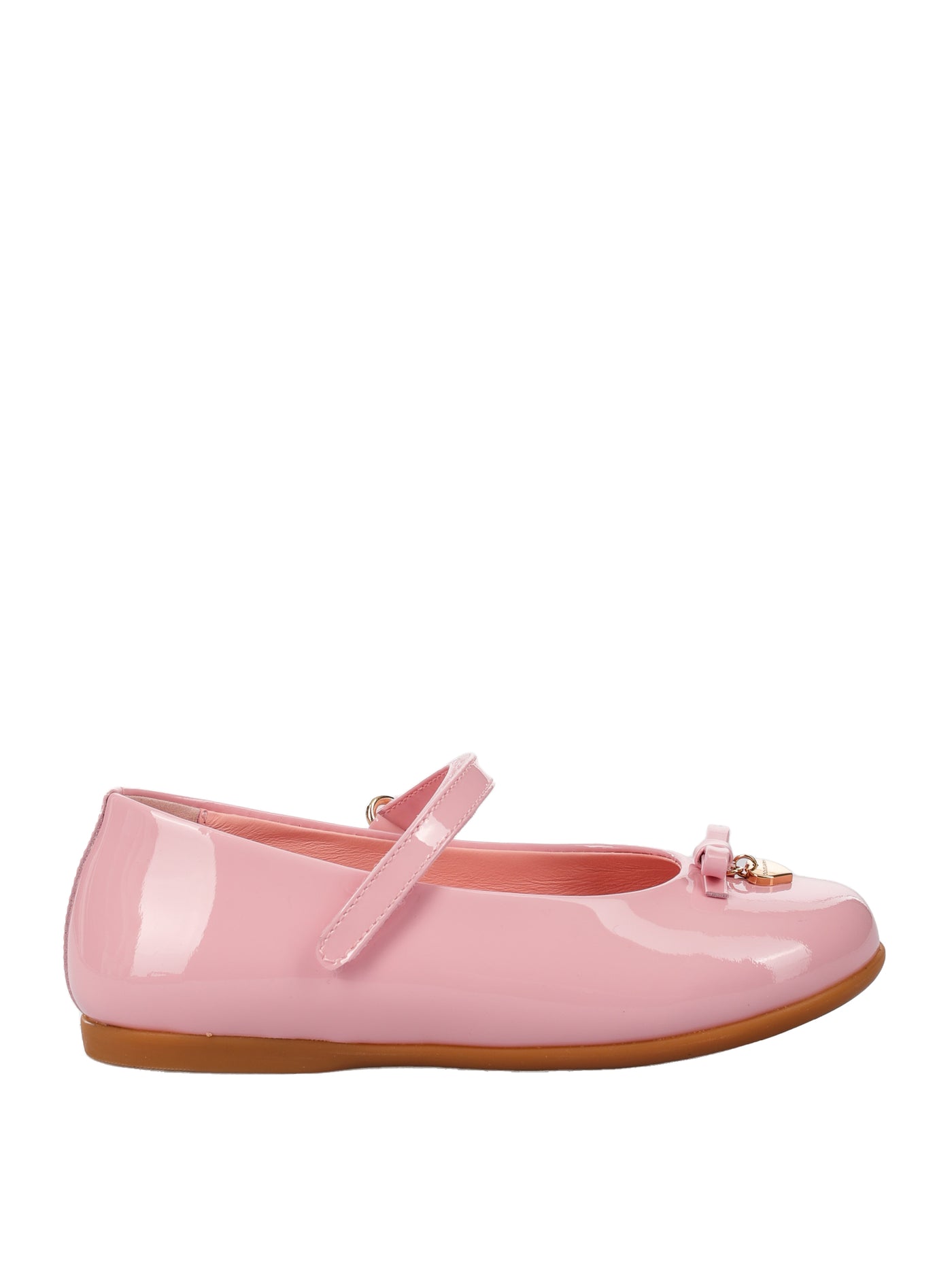 DOLCE & GABBANA KIDS LEATHER BALLERINAS