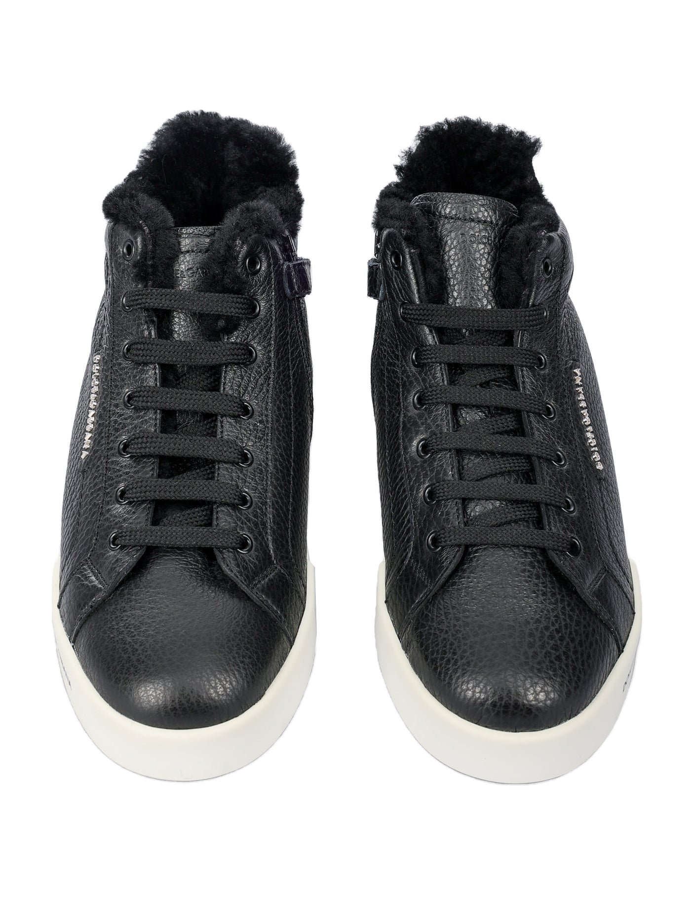 DOLCE & GABBANA KIDS LEATHER SNEAKERS