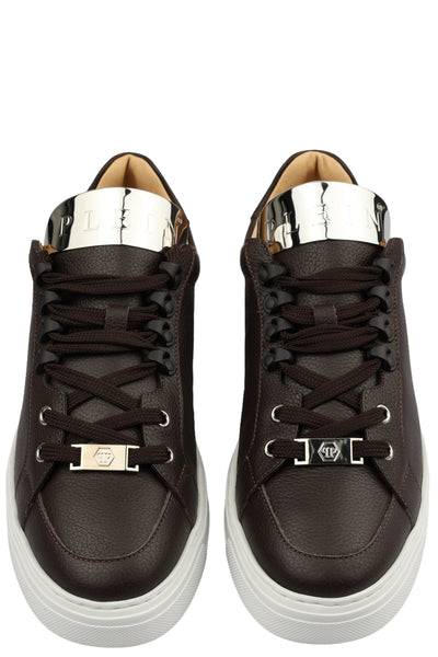 PHILIPP PLEIN LEATHER SNEAKERS