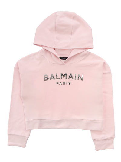 BALMAIN KIDS SWEATSHIRT WITH HOOD