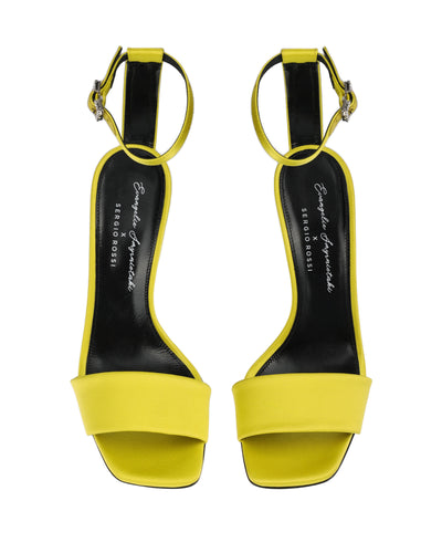 SERGIO ROSSI FLUO YELLOW SANDAL 