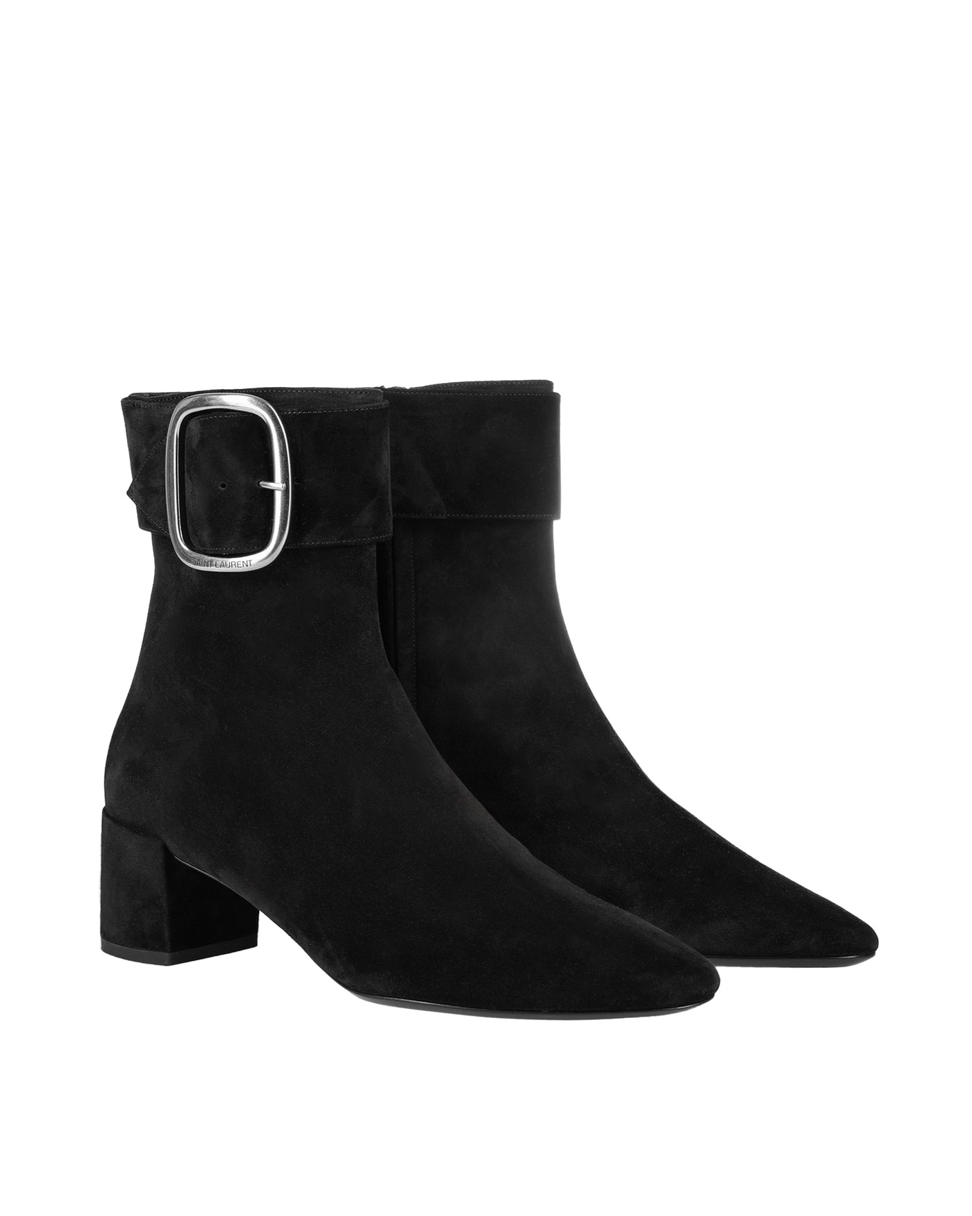 SAINT LAURENT JOPLIN LEATHER ANKLE BOOTS