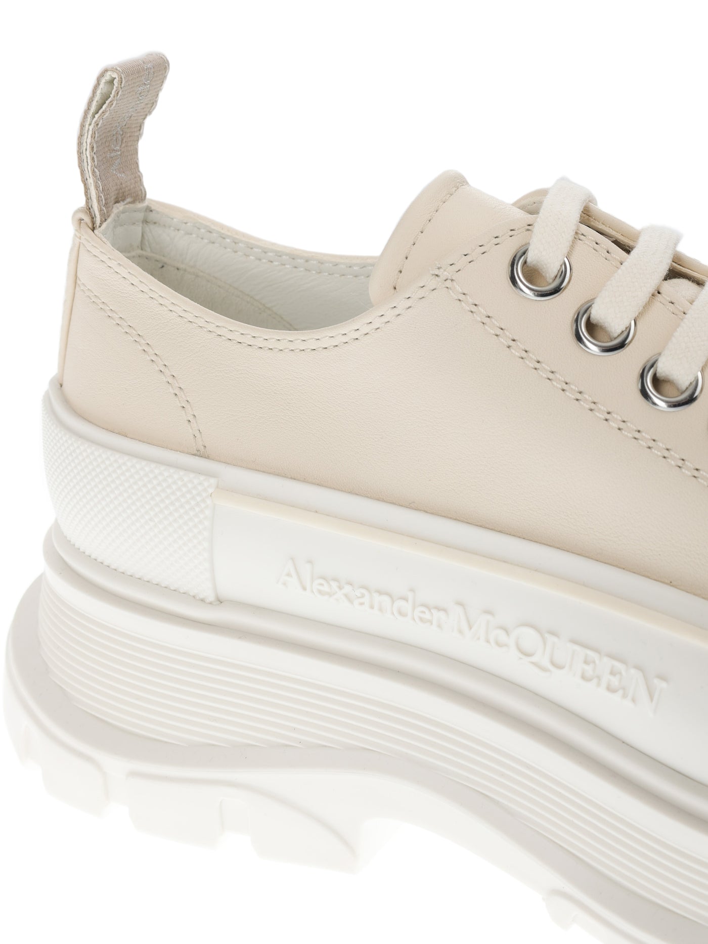 ALEXANDER MCQUEEN TREAD SLICK BEIGE SNEAKERS