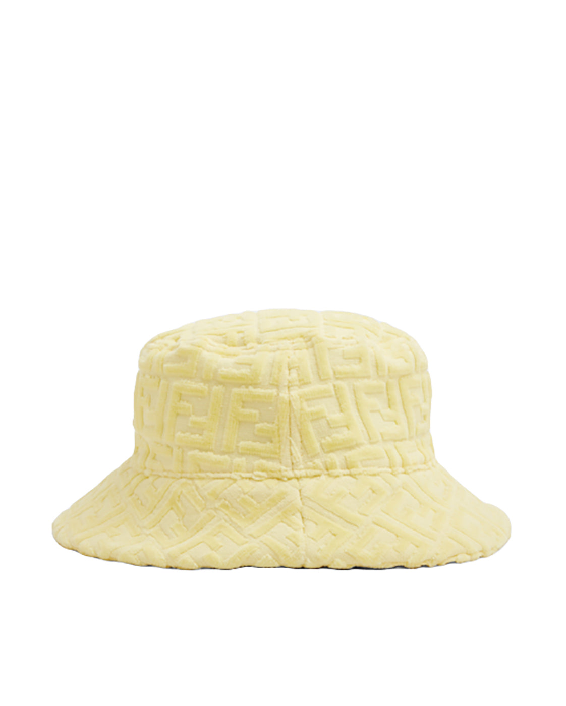 FENDI KIDS LOGO TERRY BUCKET HAT 