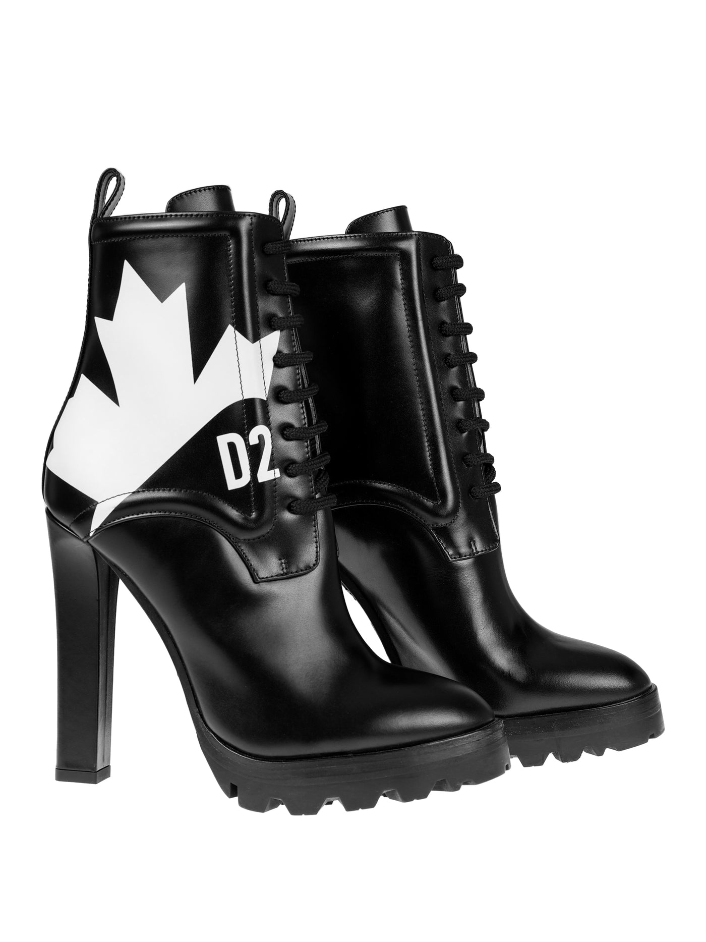 DSQUARED2 LEATHER ANKLE BOOTS