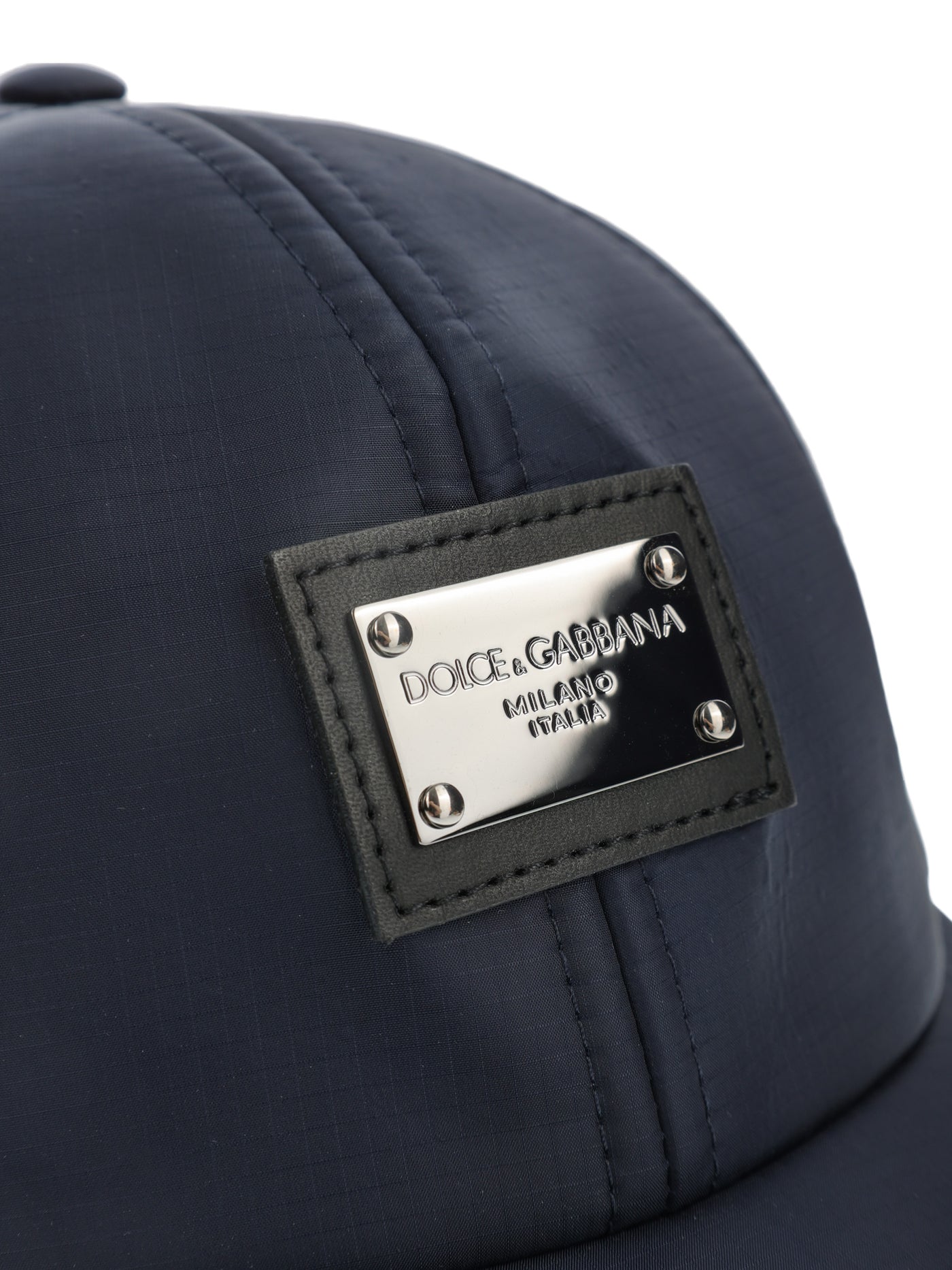 DOLCE & GABBANA LOGO PLAQUE BLUE CAP