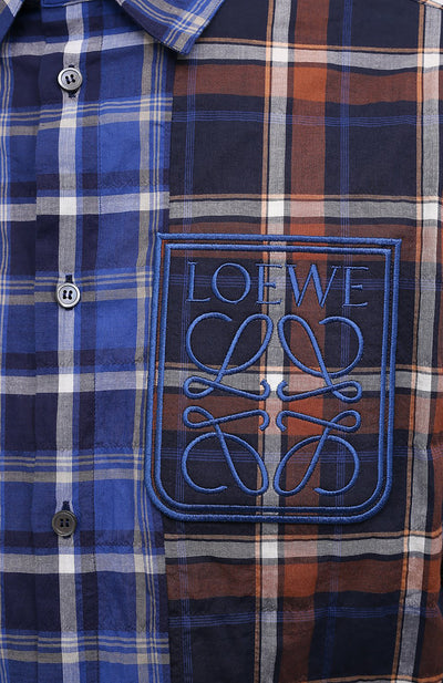 LOEWE PATCHWORK CHECKED SHIRT