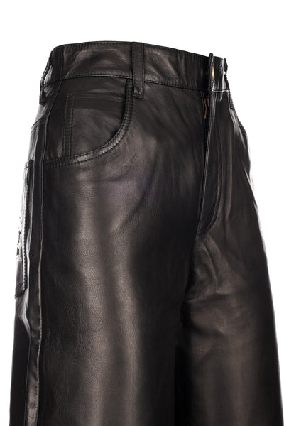 ETRO LEATHER TROUSERS