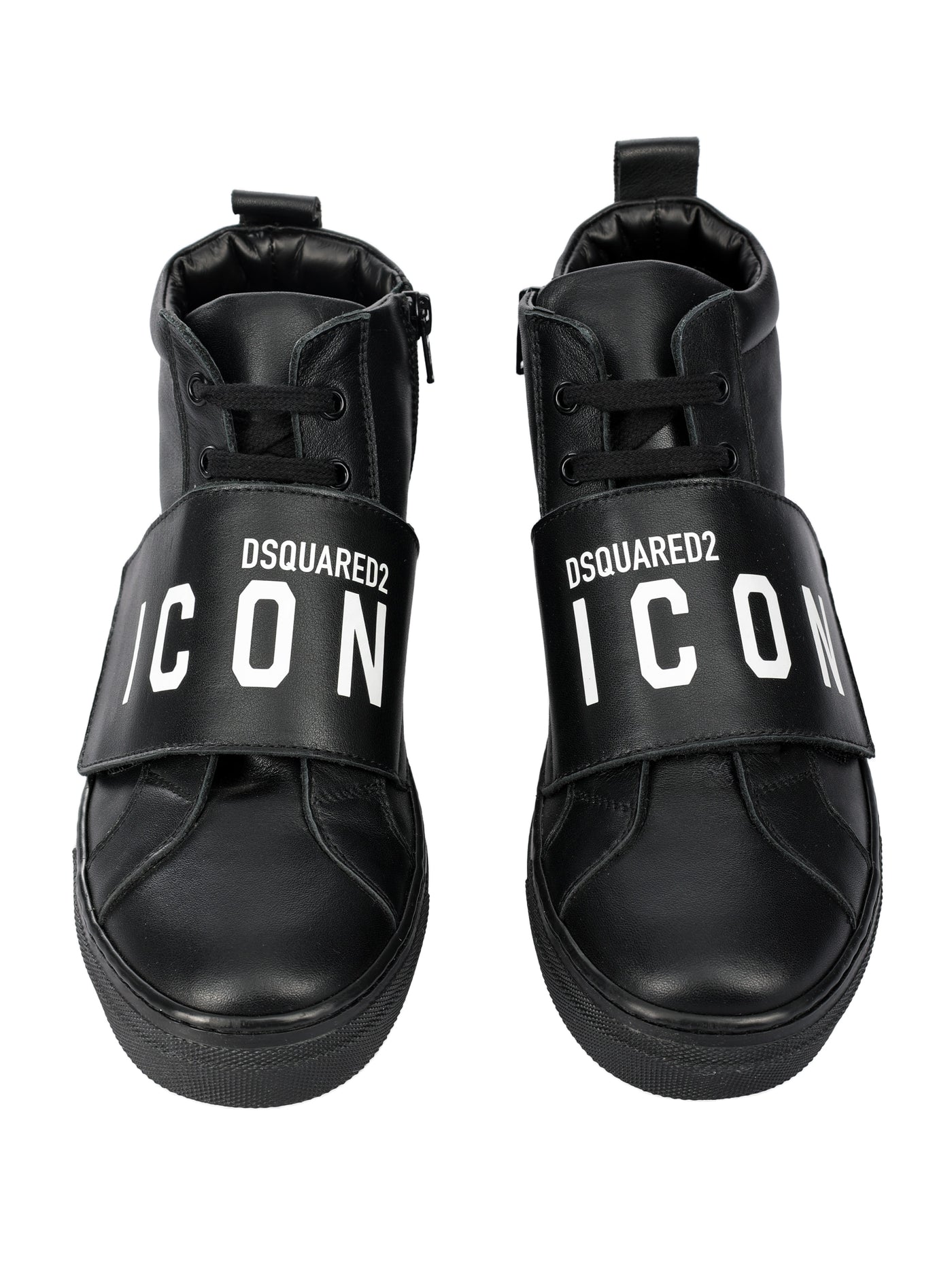 DSQUARED2 KIDS LEATHER SNEAKERS