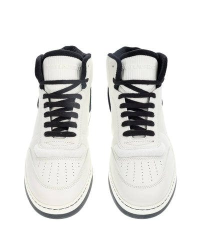 SAINT LAURENT WHITE HIGH SNEAKERS