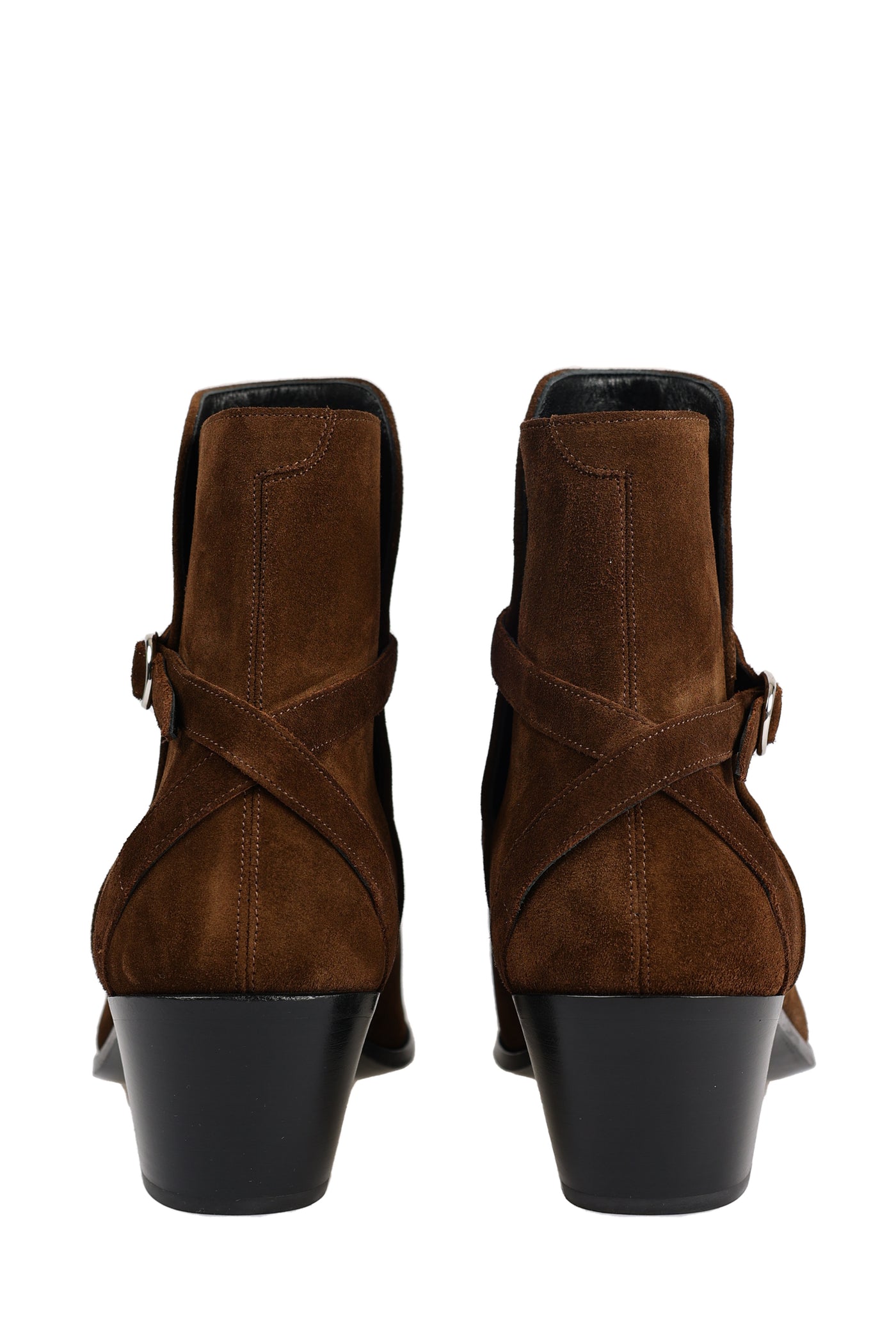 CELINE LEATHER ANKLE BOOTS