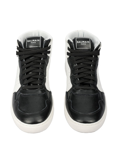 BALMAIN KIDS LEATHER SNEAKERS