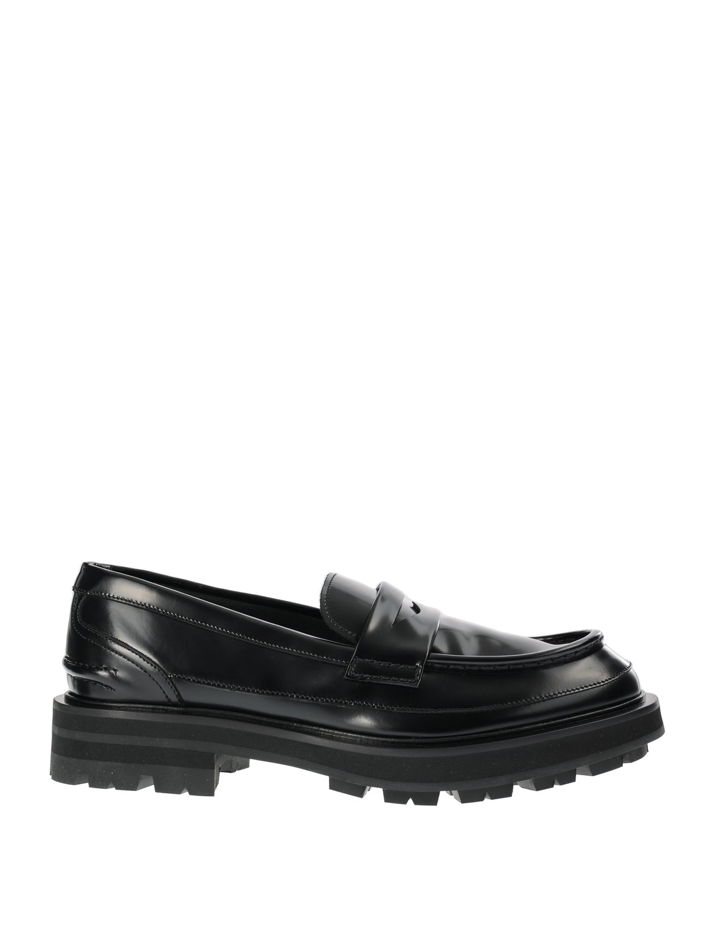 ALEXANDER MCQUEEN BLACK LOAFERS 