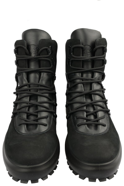 STONE ISLAND LEATHER BOOTS