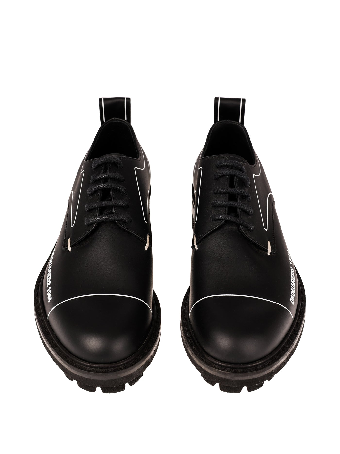 DSQUARED2 LEATHER LACED SHOES