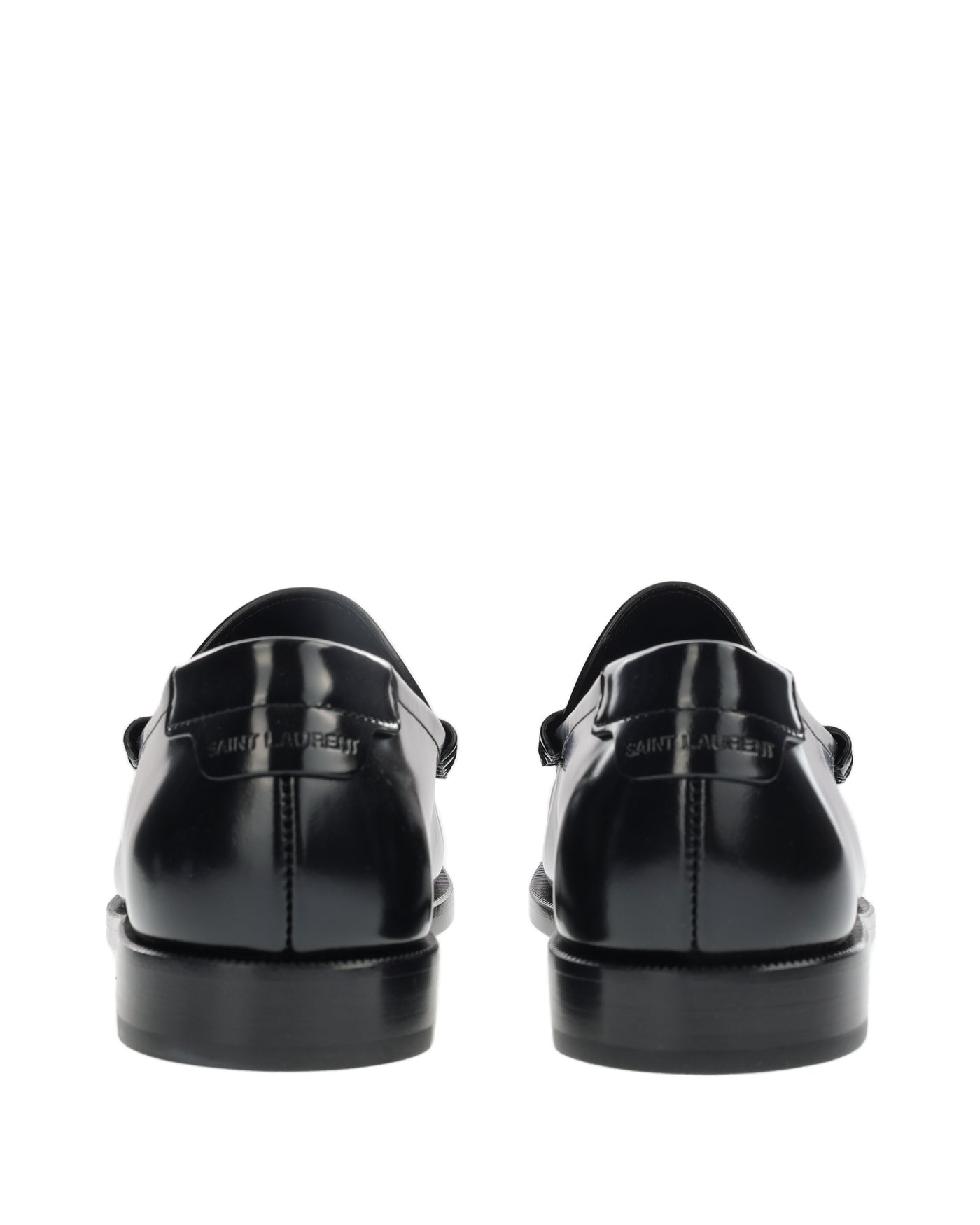 SAINT LAURENT BLACK LOAFERS 