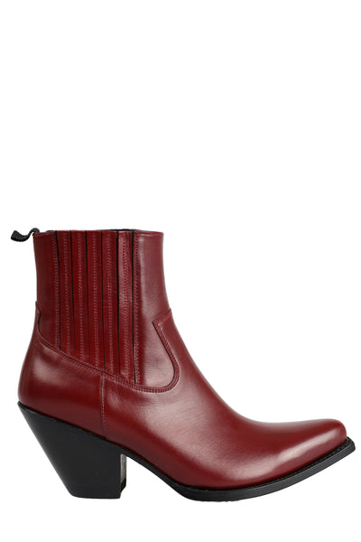 CELINE LEATHER ANKLE BOOTS