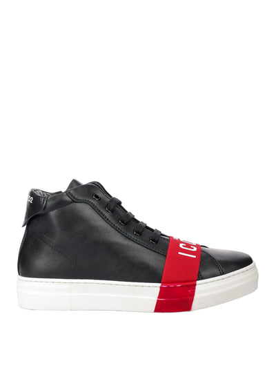 DSQUARED2 KIDS LEATHER SNEAKERS