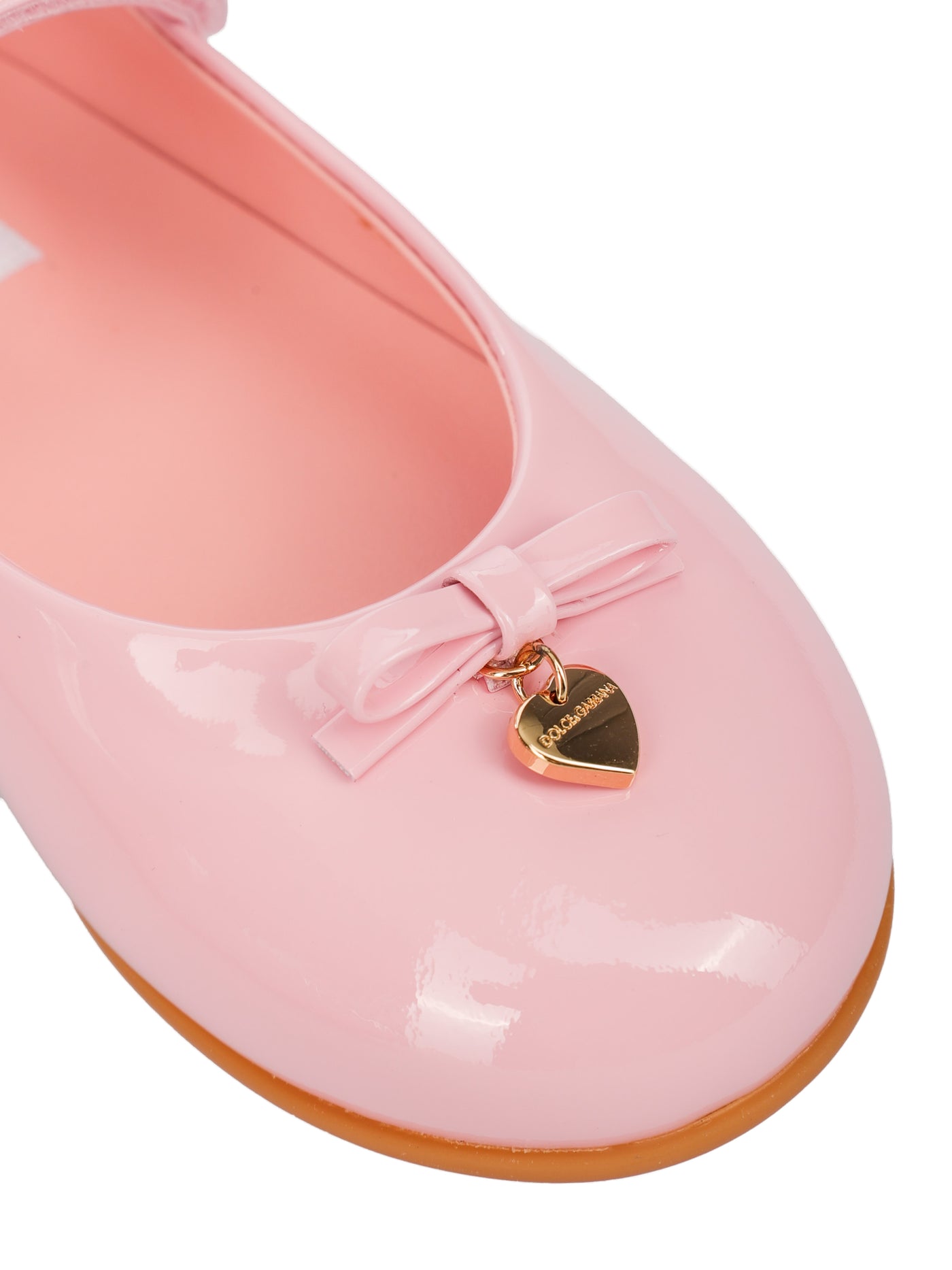 DOLCE & GABBANA KIDS LEATHER BALLERINAS