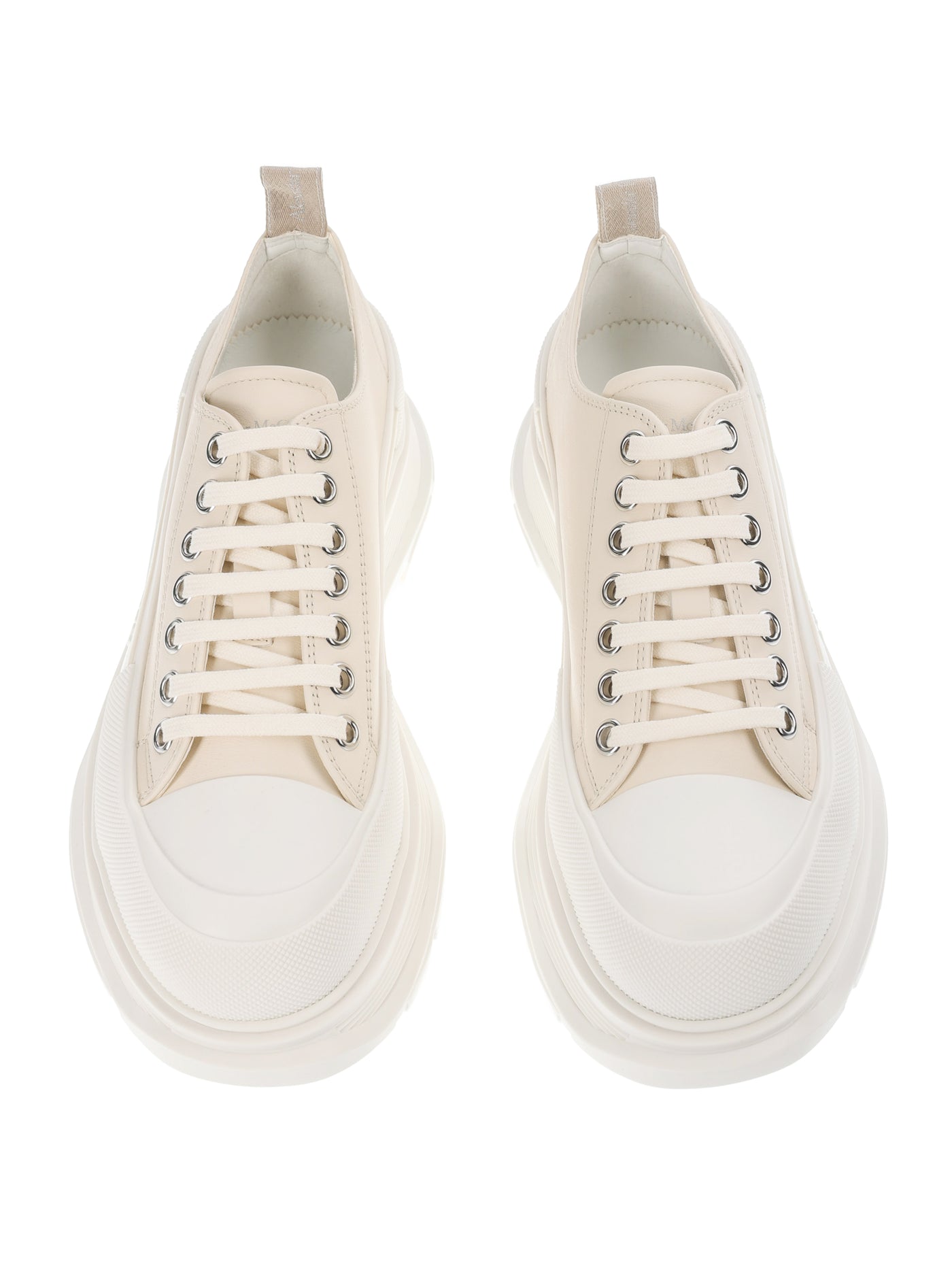 ALEXANDER MCQUEEN TREAD SLICK BEIGE SNEAKERS