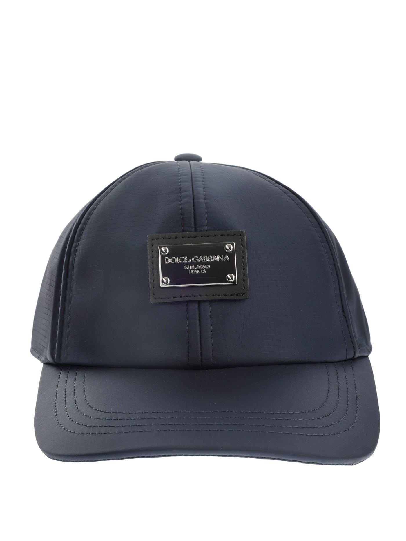 DOLCE & GABBANA LOGO PLAQUE BLUE CAP