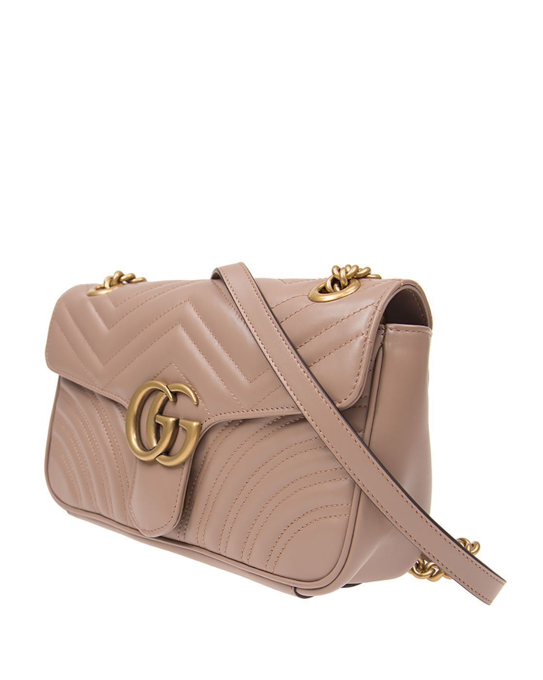 GUCCI GG MARMONT SMALL SHOULDER BAG ROSE