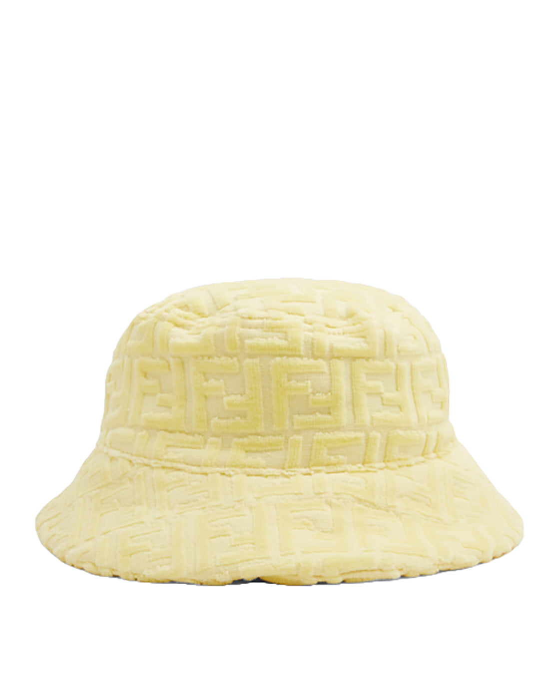 FENDI KIDS LOGO TERRY BUCKET HAT 