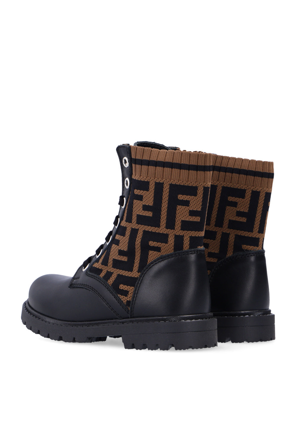 FENDI BIKER LEATHER BOOTS