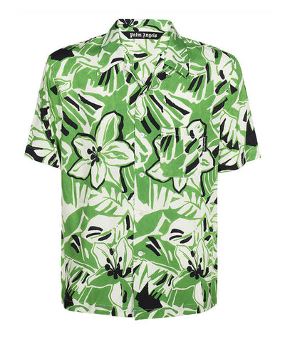 PALM ANGELS GREEN SHIRT 