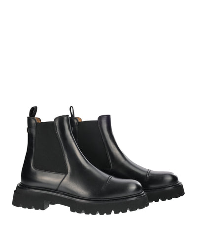 SALVATORE FERRAGAMO BLACK ANKLE BOOT