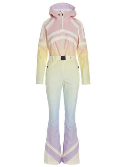 PERFECT MOMENT TIGNES SKI ONE-PIECE JUMPSUIT PASTEL RAINBOW