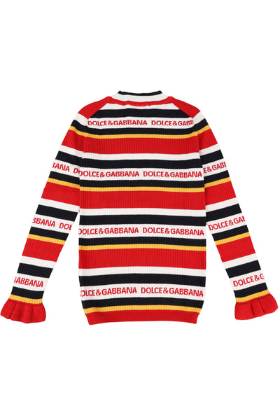 DOLCE&GABBANA KIDS SWEATER WITH LOGO